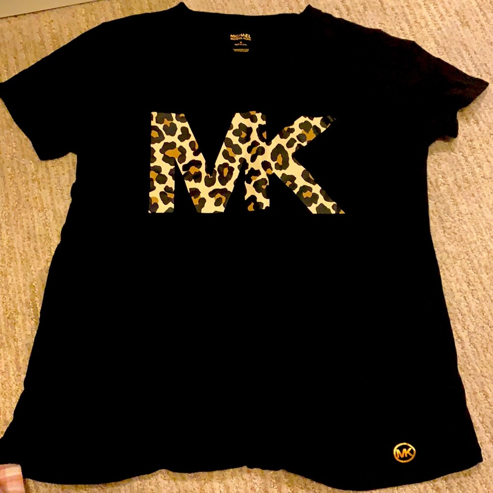 Michael kors animal print black T-shirt